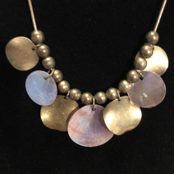 Purple & Gold Iridescent Earrings & Necklace Set - Picture 6 of 16